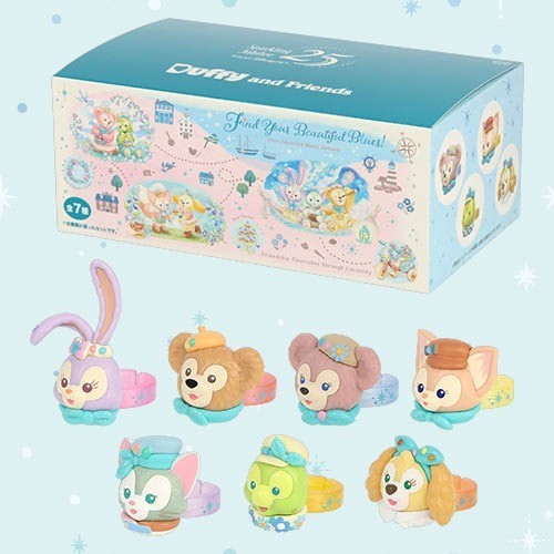 Japan Tokyo Disney Resort Find Your Beautiful Blue Ring Set Duffy