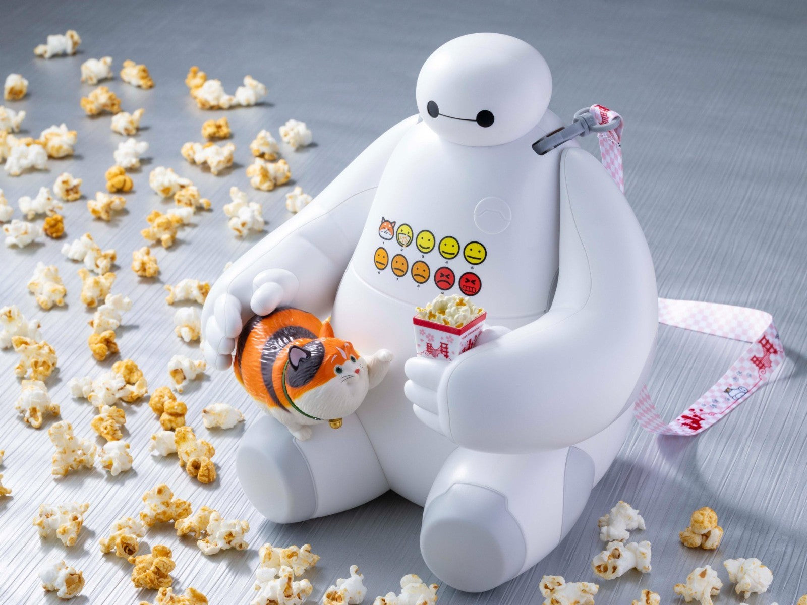 Japan Tokyo Disney Resort Baymax Mochi Popcorn Bucket Happy Ride BALALALALALALA