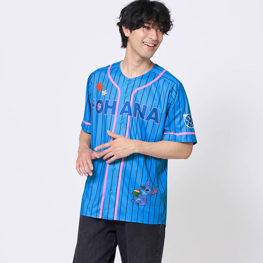 Japan Disney Fantasy Shop Bellemaison Stitch Baseball Shirt