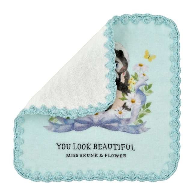 Japan Tokyo Disney Store Miss Skunk Flower Mini Towel Gauze Spring Romance Bambi