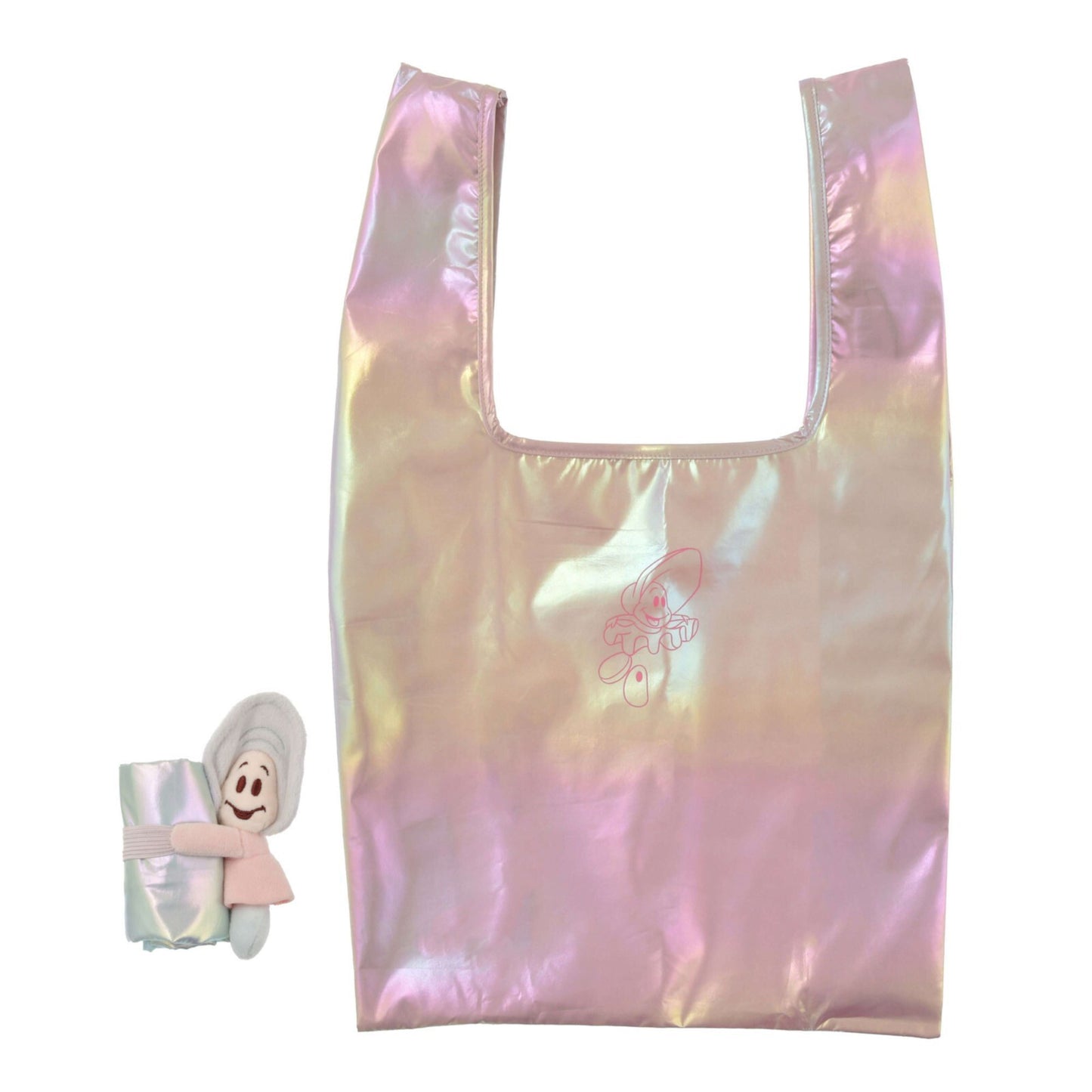 '+Japan Tokyo Disney Store Young Oyster Shopping Eco Bag with Plush Toy Keychain