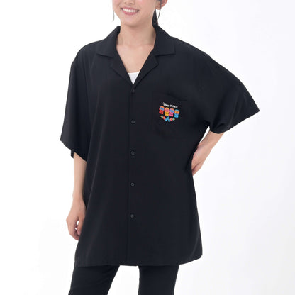 Japan Tokyo Disney Store Remember Me Short-Sleeve Shirt Black SUMMER COLLECTION