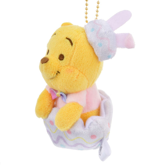 '+ Japan Tokyo Disney Store Winnie the Pooh Plush Toy Keychain Easter
