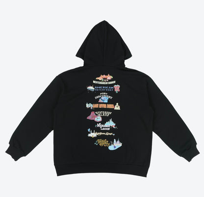 Japan Tokyo Disney Resort Mickey and Friends Hoodie Black Long sleeve 2025 LL