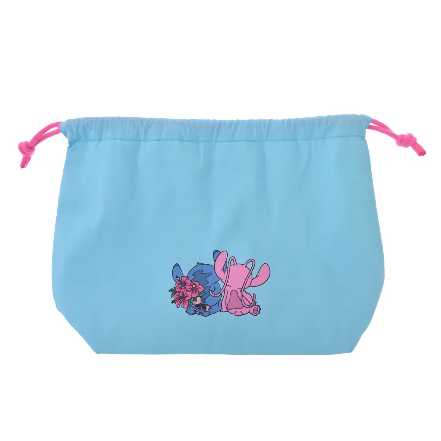 Japan Tokyo Disney Store Stitch & Angel Insulated Tote Drawstring Bag Set Charm