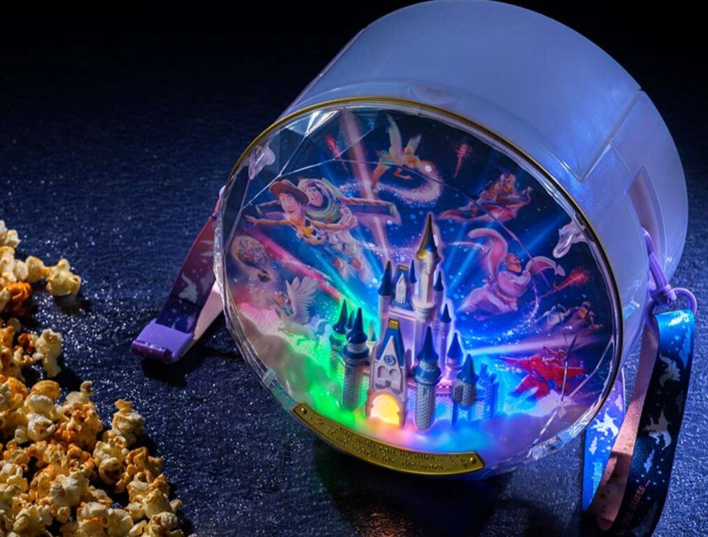 Japan Tokyo Disney Resort Popcorn Bucket Reach for the Stars Cinderella Castle