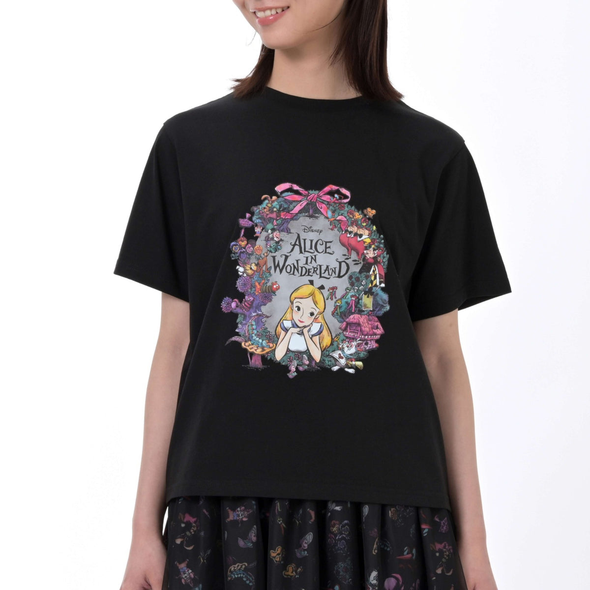 Japan Tokyo Disney Store Short sleeve T-shirt ALICE WONDERLAND 75TH ANNIVERSARY