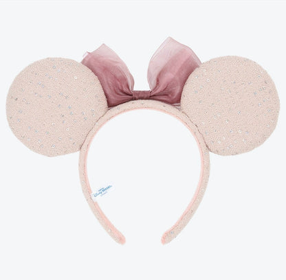 Japan Tokyo Disney Resort Minnie Mouse Ears Headband Ribbon Pink Limited 2026