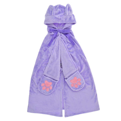 Japan Tokyo Disney Store Minnie & Figaro Hooded Blanket CAT MINNIE AND FIGARO