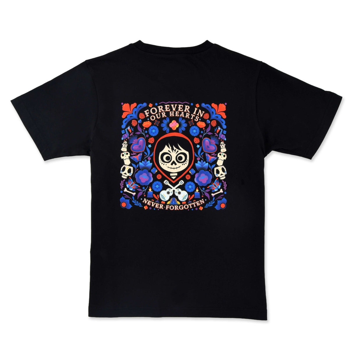 Japan Tokyo Disney Store Miguel Short-Sleeve Glow-in-the-Dark T-Shirt Black Coco