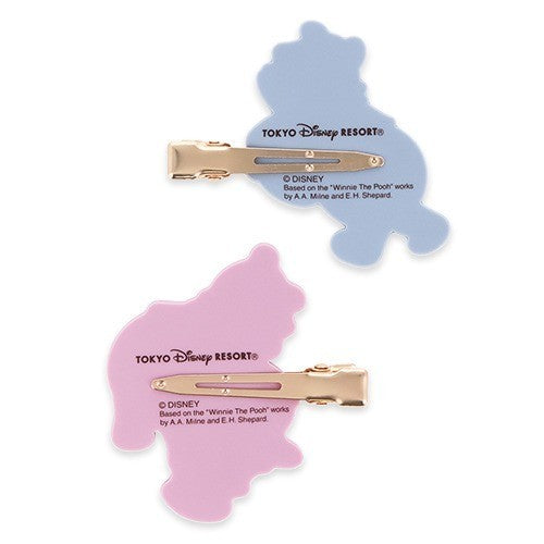 Japan Tokyo Disney Resort Winnie the Pooh Hair Clip Set Heartwarming