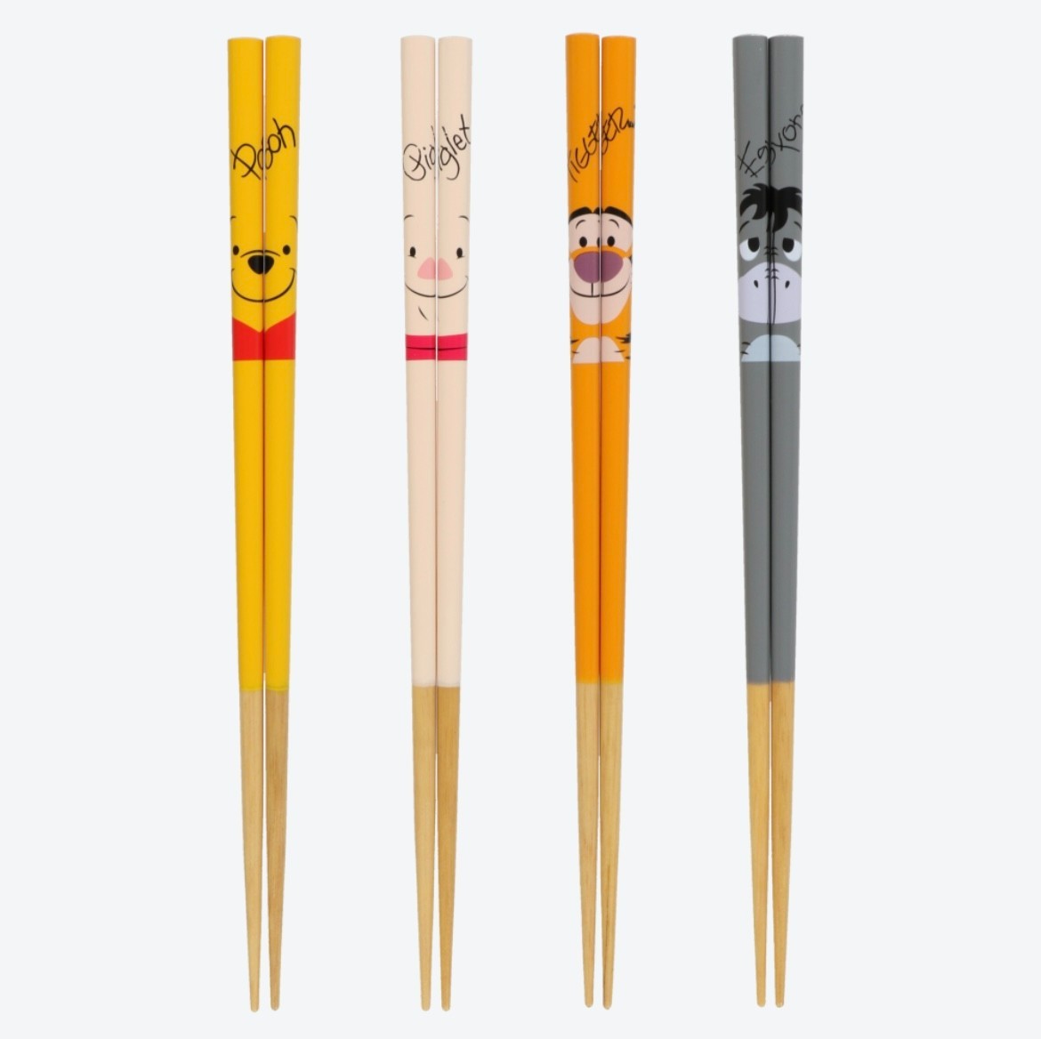 Japan Tokyo Disney Resort Chopsticks Tableware Winnie the Pooh 4 Servings 2025
