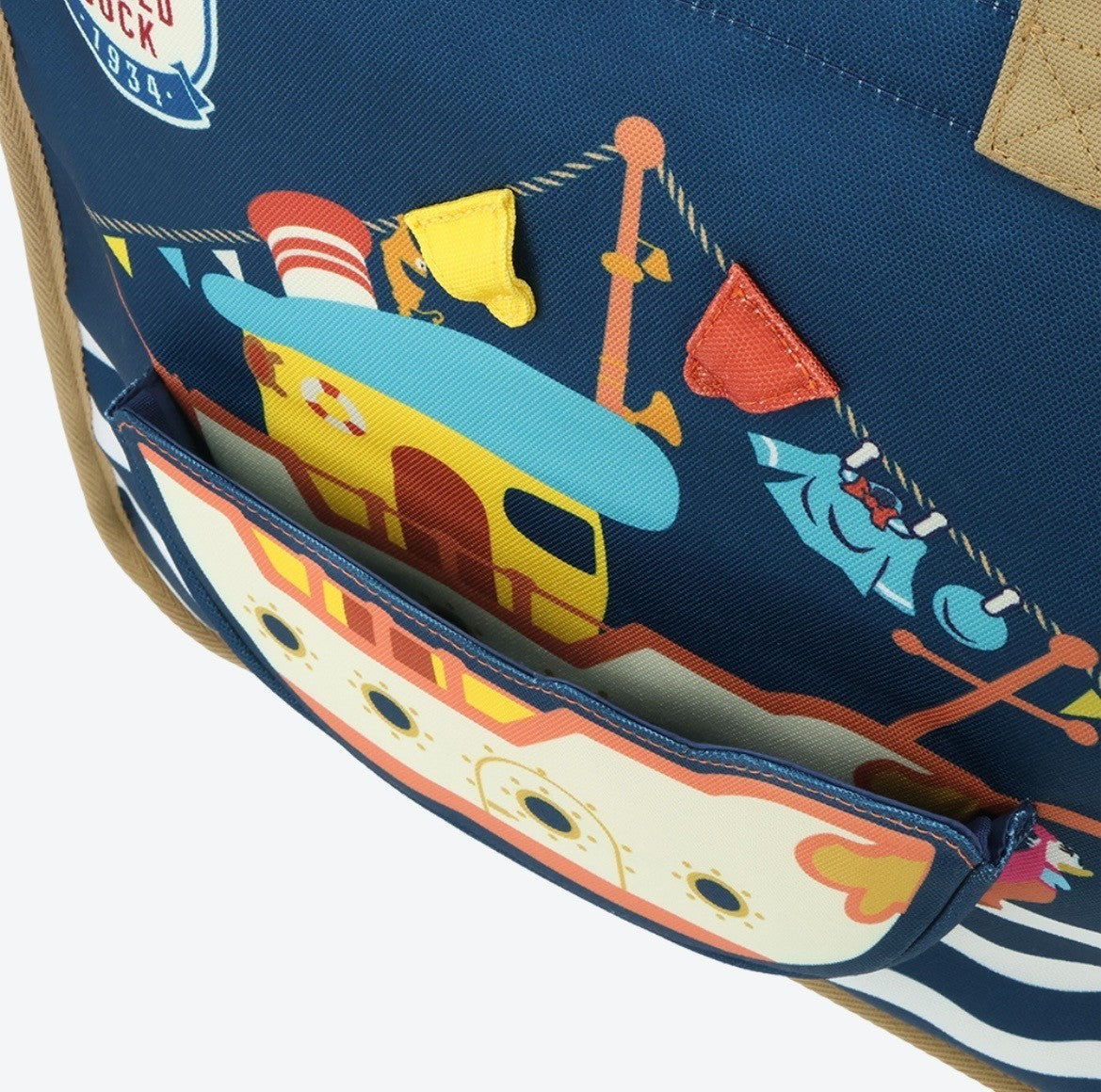 Japan Tokyo Disney Resort Donald birthday Boat Tote Bag with Pockets 2026