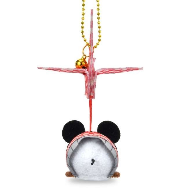 Japan Tokyo Disney Store Mickey Mouse Plush Toy Keychain Origami Crane TSUM TSUM