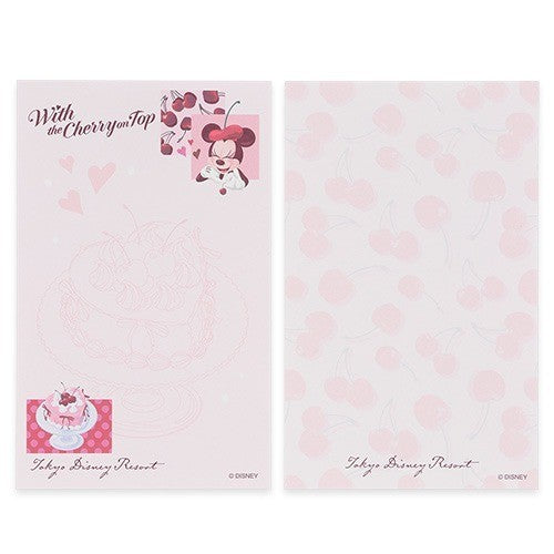 Japan Tokyo Disney Resort Memo Set With the Cherry on Top Minnie