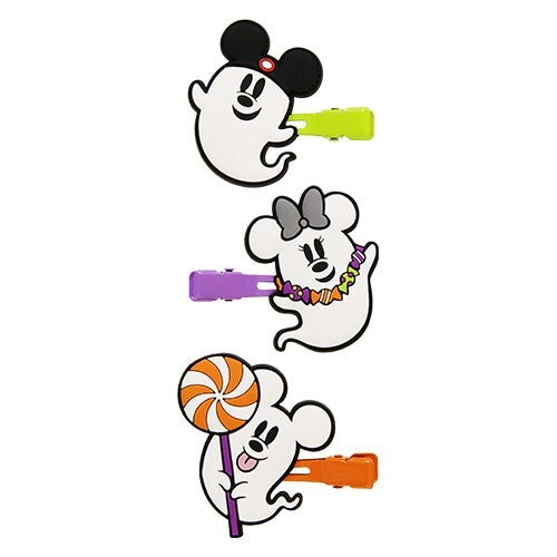 Japan Tokyo Disney Resort Ghost Mickey Hair clip set Halloween 2024