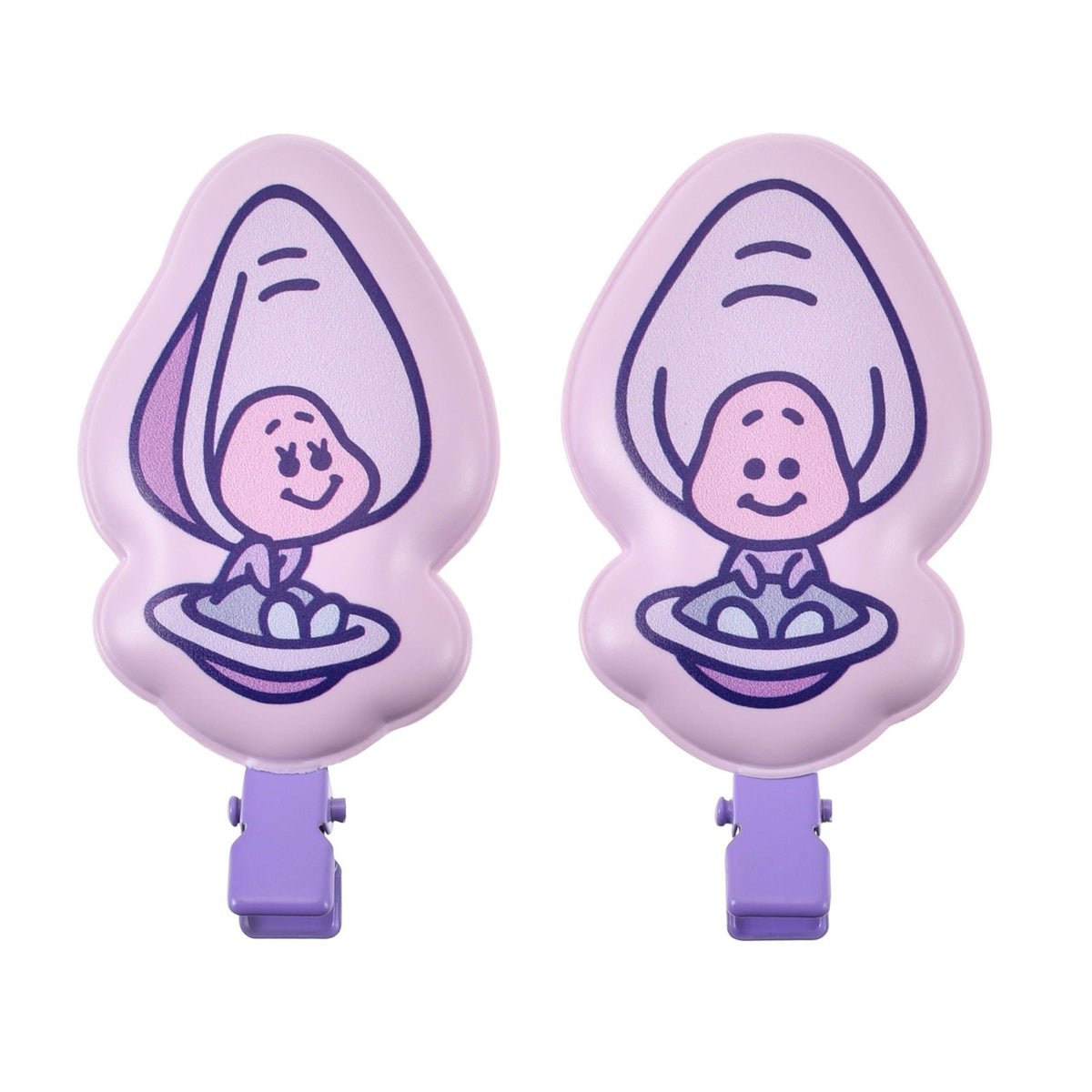 Japan Tokyo Disney Store Young Oyster Hair Clip Set MAEGAMI BABY OYSTERS Alice