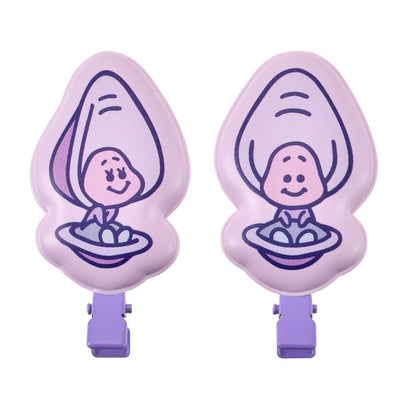 Japan Tokyo Disney Store Young Oyster Hair Clip Set MAEGAMI BABY OYSTERS Alice
