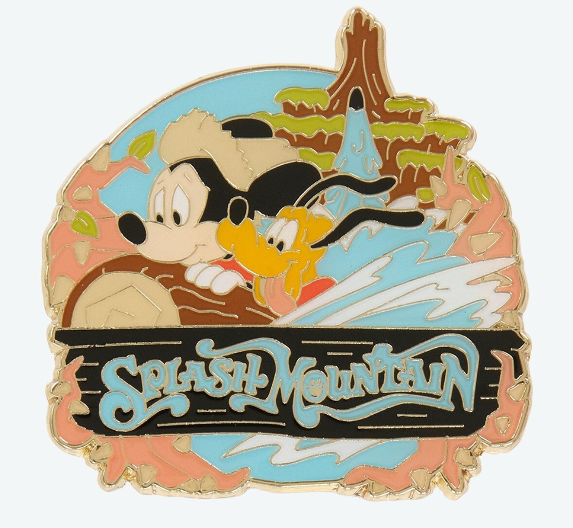Japan Tokyo Disney Resort Pin badge 2024  Splash Mountain Mickey Pluto