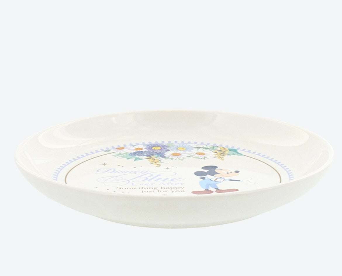 Japan Tokyo Disney Resort Store Mickey Minnie Blue Ever After Plate 2
