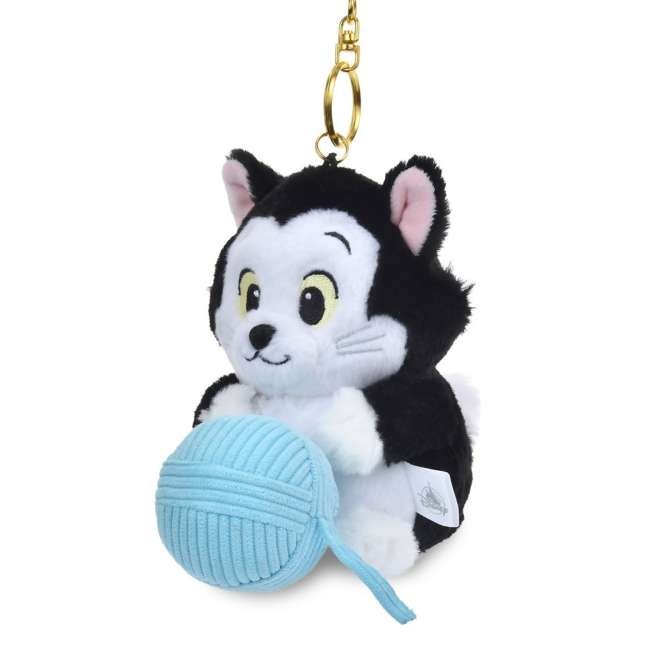 Japan Tokyo Disney Store Figaro Plush Toy Keychain Ball of Yarn MOVE Pinocchio