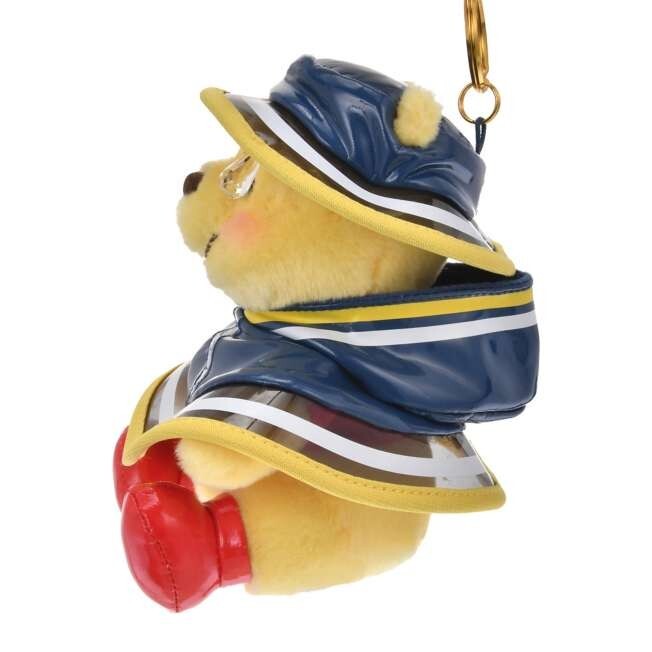 '+Japan Tokyo Disney Store Winnie the Pooh Plush Toy Keychain Rain