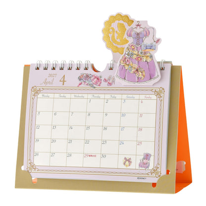 Japan Tokyo Disney Store Disney Princess Desktop Calendar Pop-up Metallic 2027