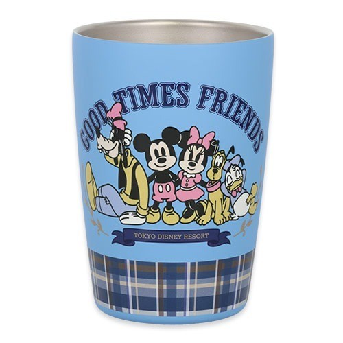 Japan Tokyo Disney Resort GOOD TIMES FRIENDS Mickey Mouse Tumbler