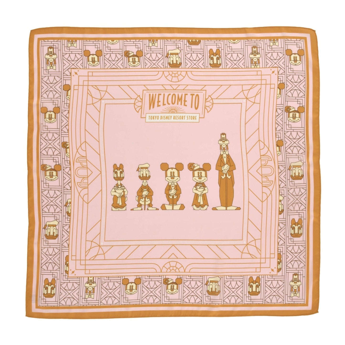 Japan Tokyo Disney Store Mickey & Friends Scarf Resort Store 1st Anniversary