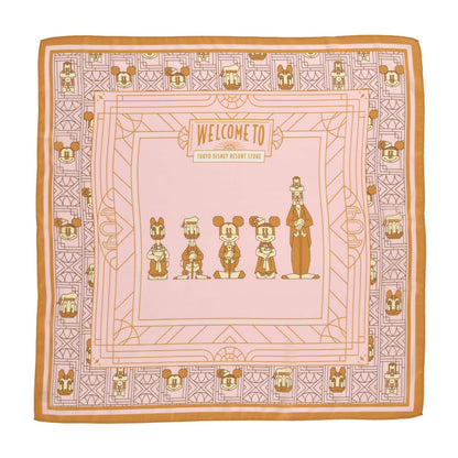 Japan Tokyo Disney Store Mickey & Friends Scarf Resort Store 1st Anniversary