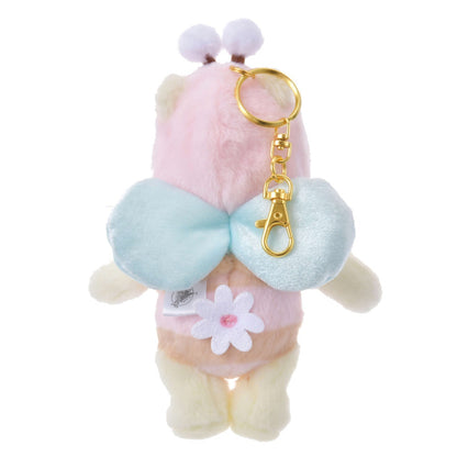 '+Japan Tokyo Disney Store Winnie the Pooh Plush Toy Keychain Pink HONEY DAY