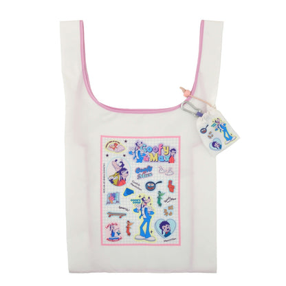 '+Japan Tokyo Disney Store Goofy & Max Shopping Eco Bag with Pouch GOOFY BIRTHDAY
