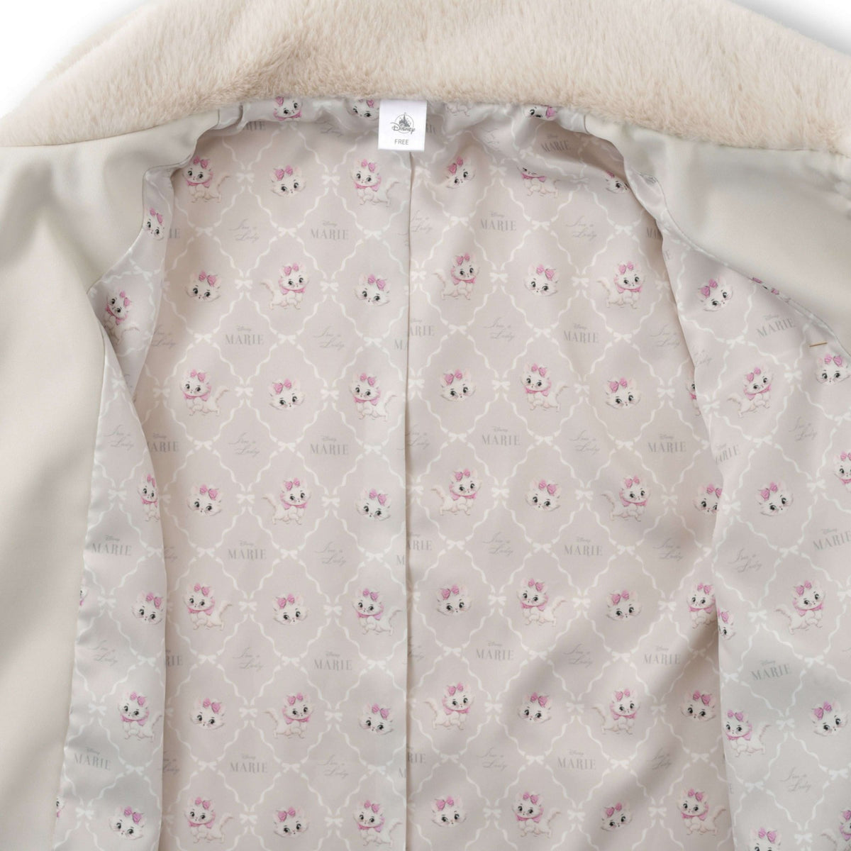 Japan Tokyo Disney Store Marie Blouson with Brooch Beige ARISTOCATS 55TH