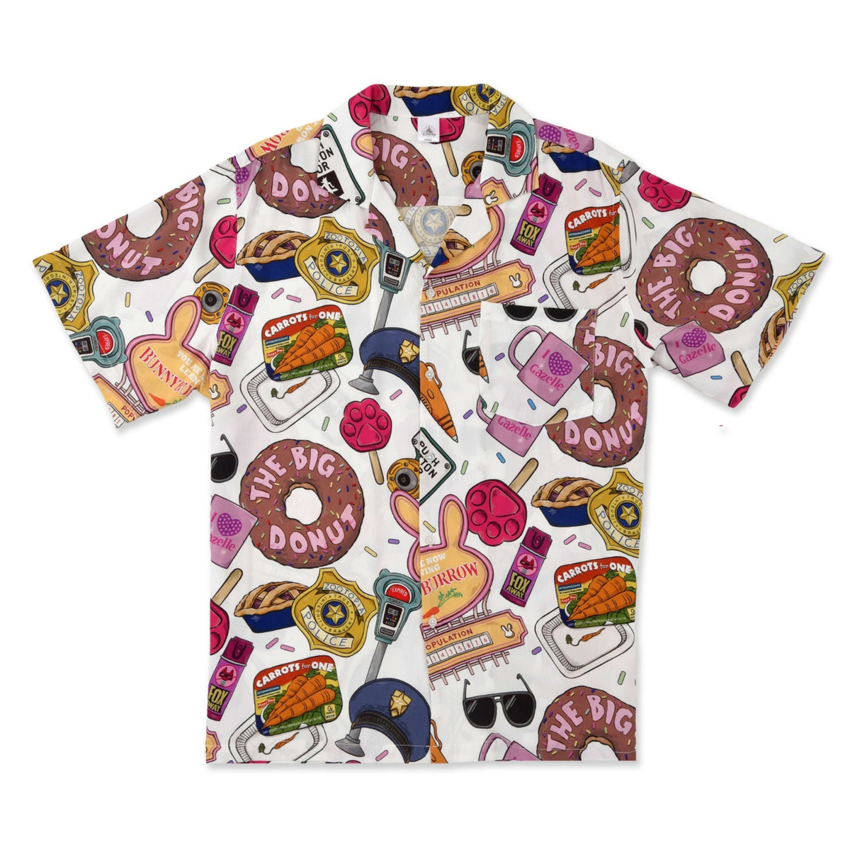 Japan Tokyo Disney Store Zootopia Short-Sleeve Shirt Props SUMMER COLLECTION