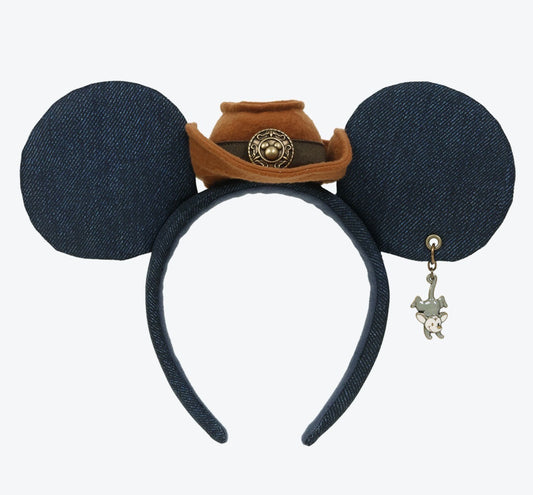 Japan Tokyo Disney  Resort Mickey Western Ears Headband Cap 2025 Denim