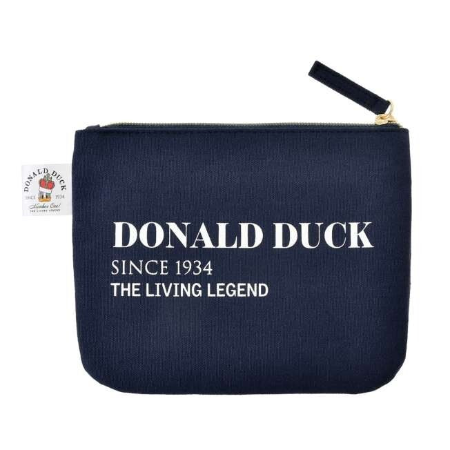 '+Japan Tokyo Disney Store Donald Pouch Flat DONALD THE KING BIRTHDAY