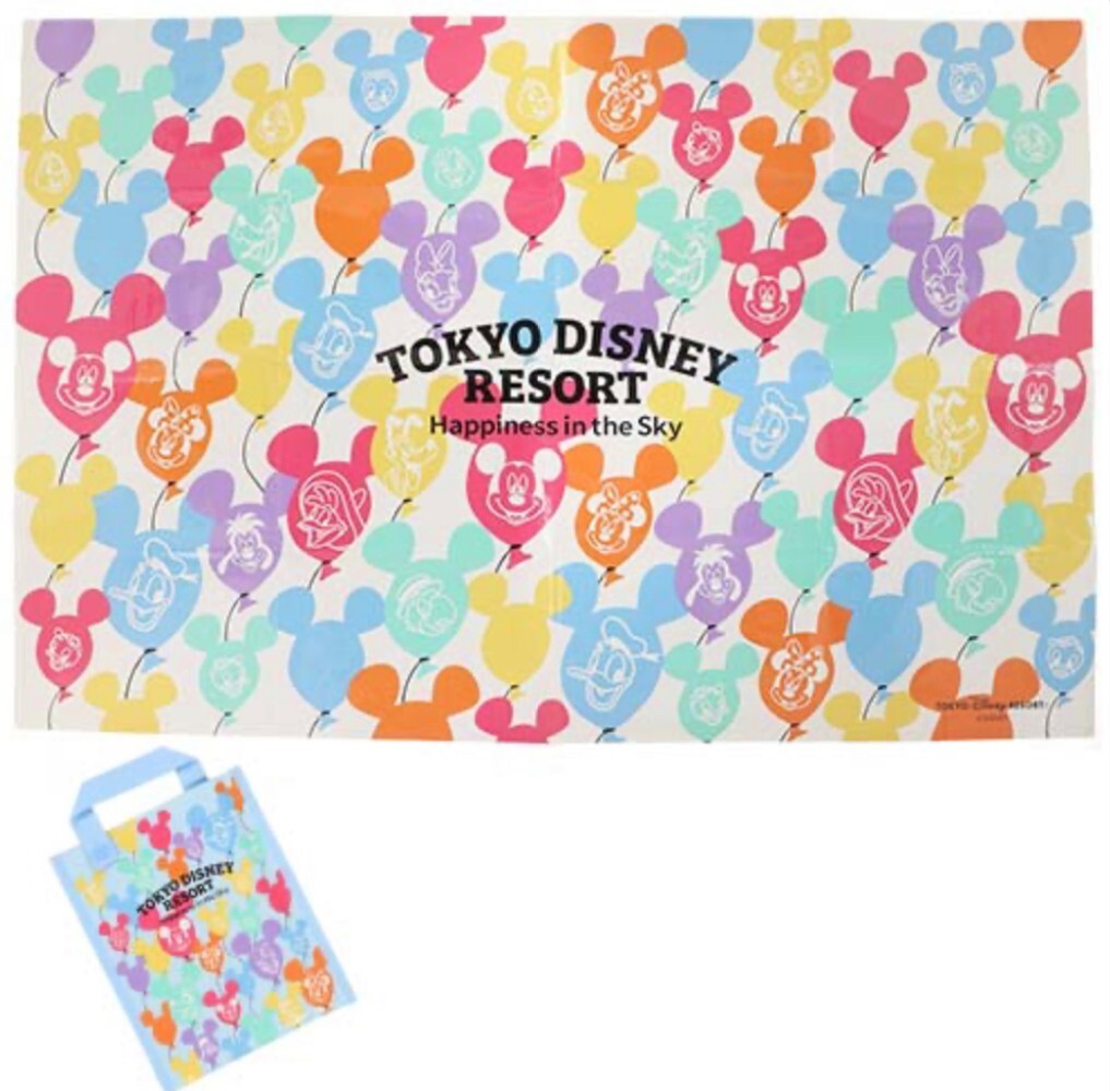 Japan Tokyo Disney Resort Balloon Picnic Sheet Leisure Sheet Minnie Donald Goofy