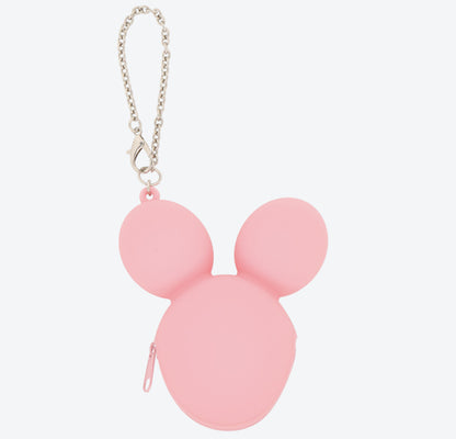 Japan Tokyo Disney Resort Mickey balloon Bag Charm Keychain pouch pink
