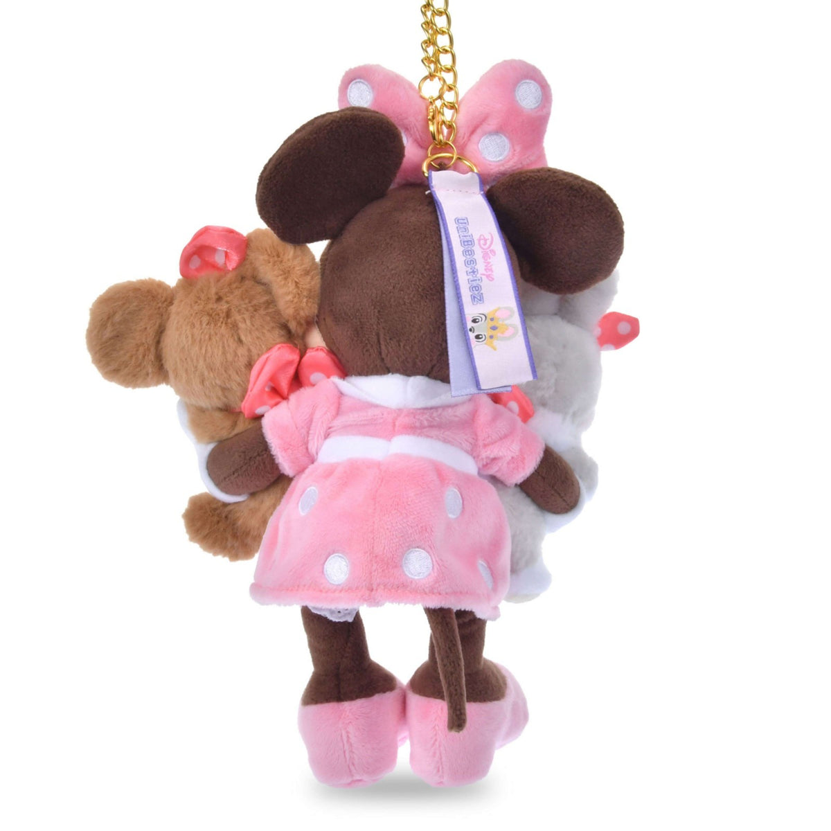 Japan Tokyo Disney Store UniBestiez Plush Toy Keychain Ein Rabbit Minnie Purin