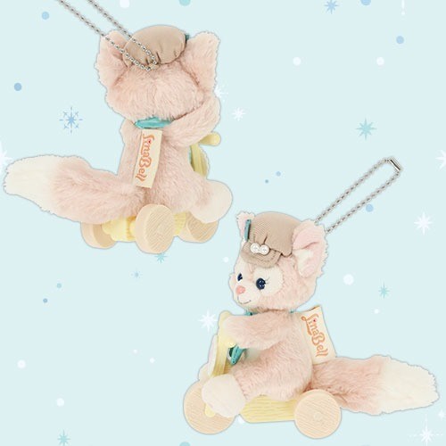 Japan Tokyo Disney Resort Duffy Beautiful Blue Plush Keychain Lina Bell