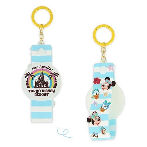 Japan Tokyo Disney Resort Mickey and Minnie Towel Holder Hello Summer