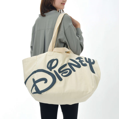 Japan Tokyo Disney Store Mickey Mega Tote Bag Logo Standing Pose Collection
