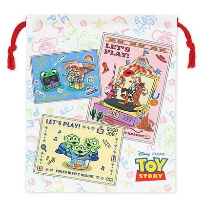 Japan Tokyo Disney Resort Toy Story 5 Pouch Drawstring Bag
