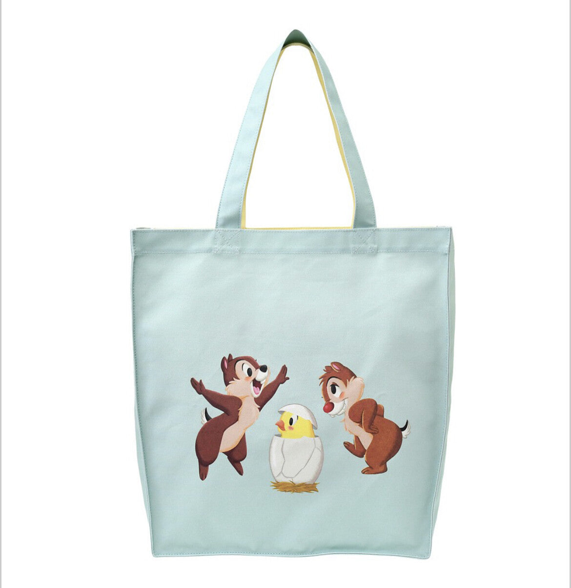 '+Japan Tokyo Disney Store Spring Easter Chick Chip & Dale 2022 New! tote bag