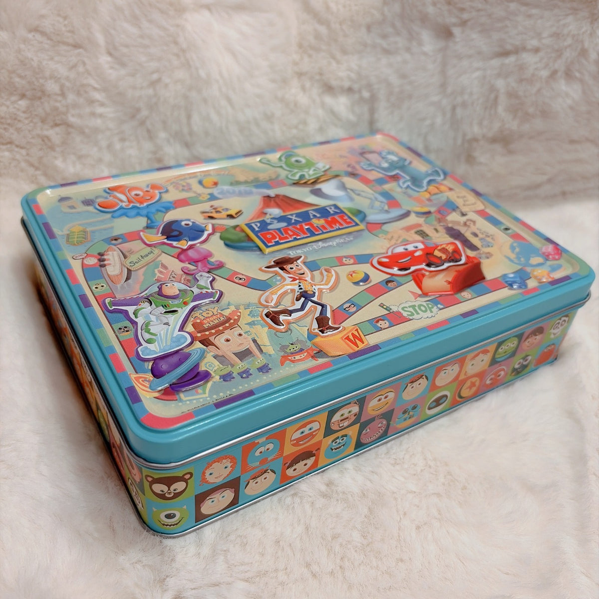 Japan Tokyo Disney Resort Toy Story Candy Tin Woody Buzz Pixar Playtime Cars