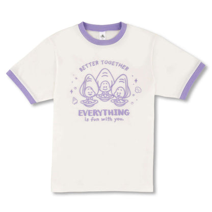 Japan Tokyo Disney Store Young OYSTERS  T-Shirt Ringer White BABY 2026 Alice