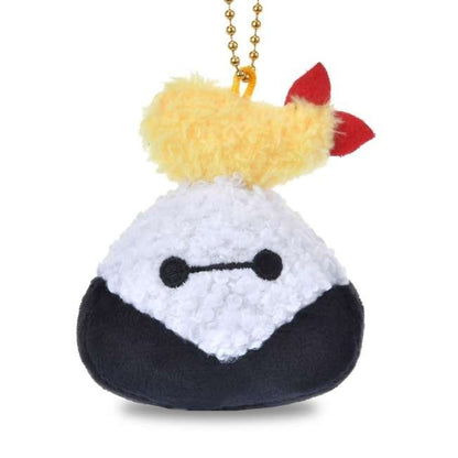 Japan Tokyo Disney Store Baymax Plush Toy Keychain Shrimp Tempura Rice Ball