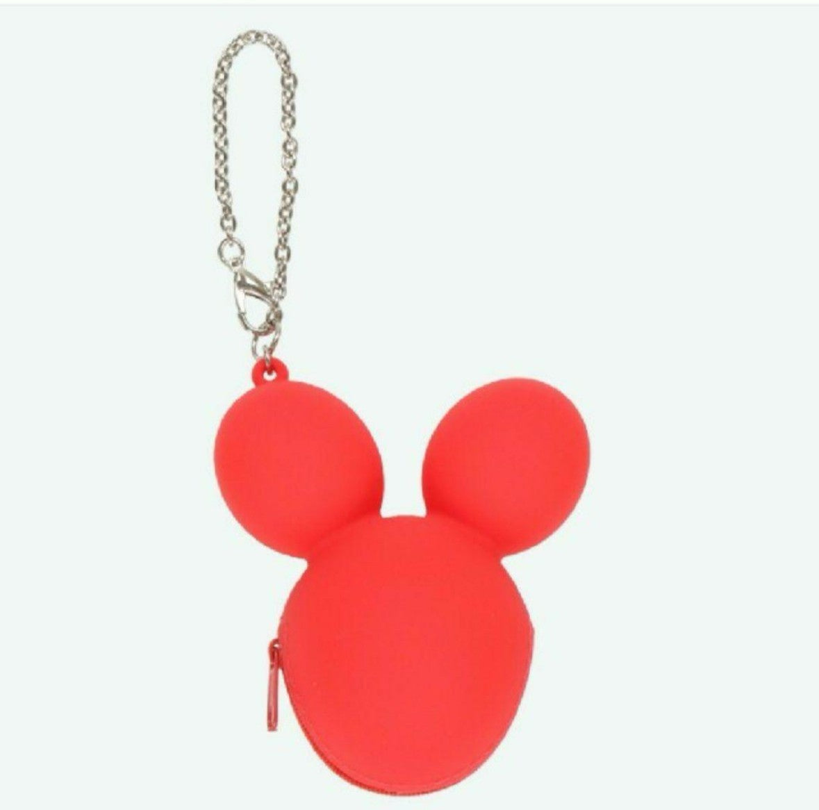 Japan Tokyo Disney Resort Mickey balloon Bag Charm Keychain pouch Red