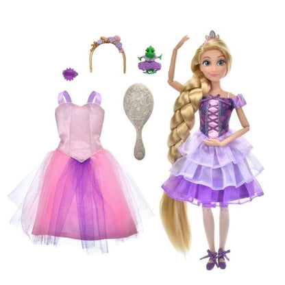 Japan Tokyo Disney Store Rapunzel & Pascal Doll Figure Set Ballet Tangled