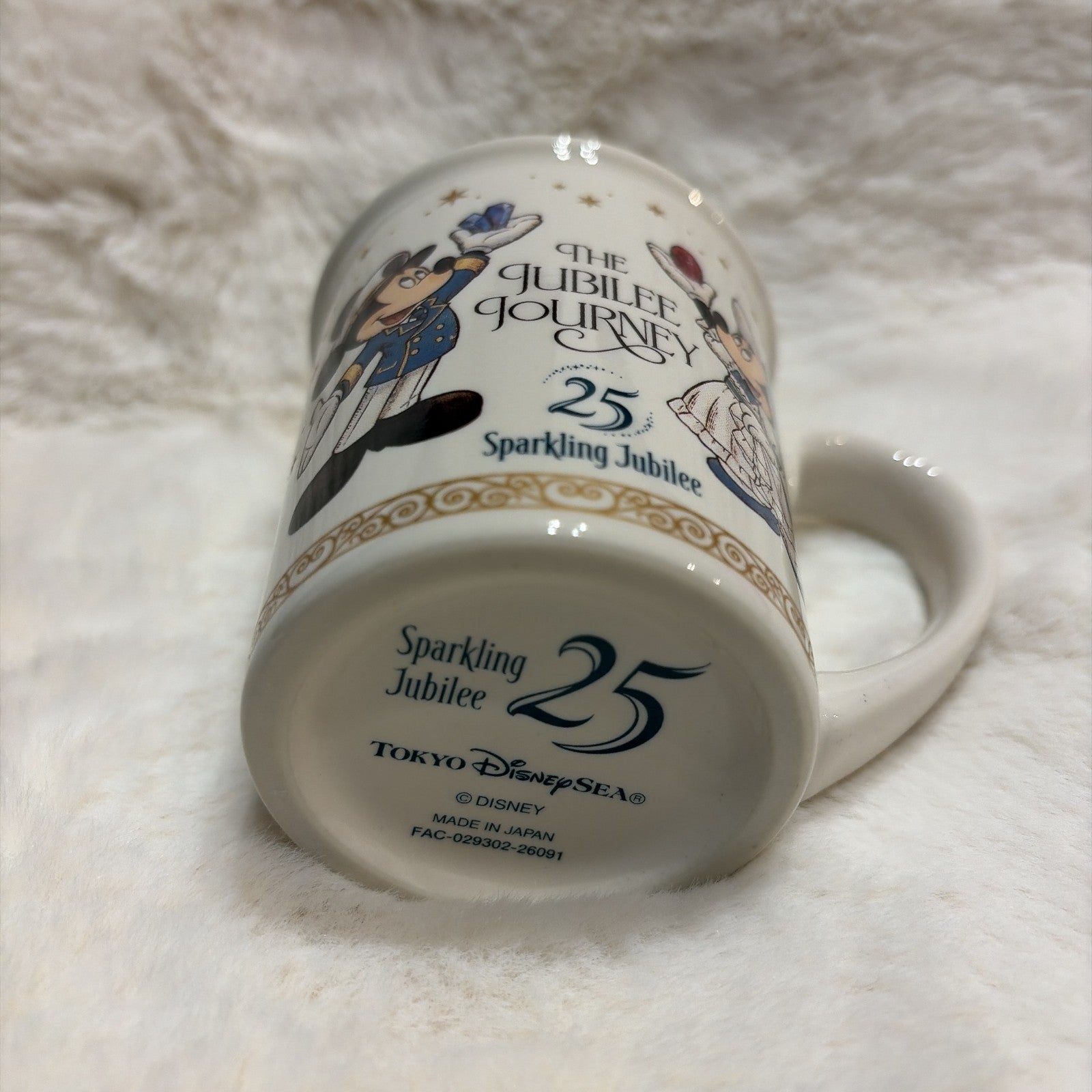 Japan Tokyo Disney Resort Mickey Minnie Sea 25th Souvenir Mug Jubilee